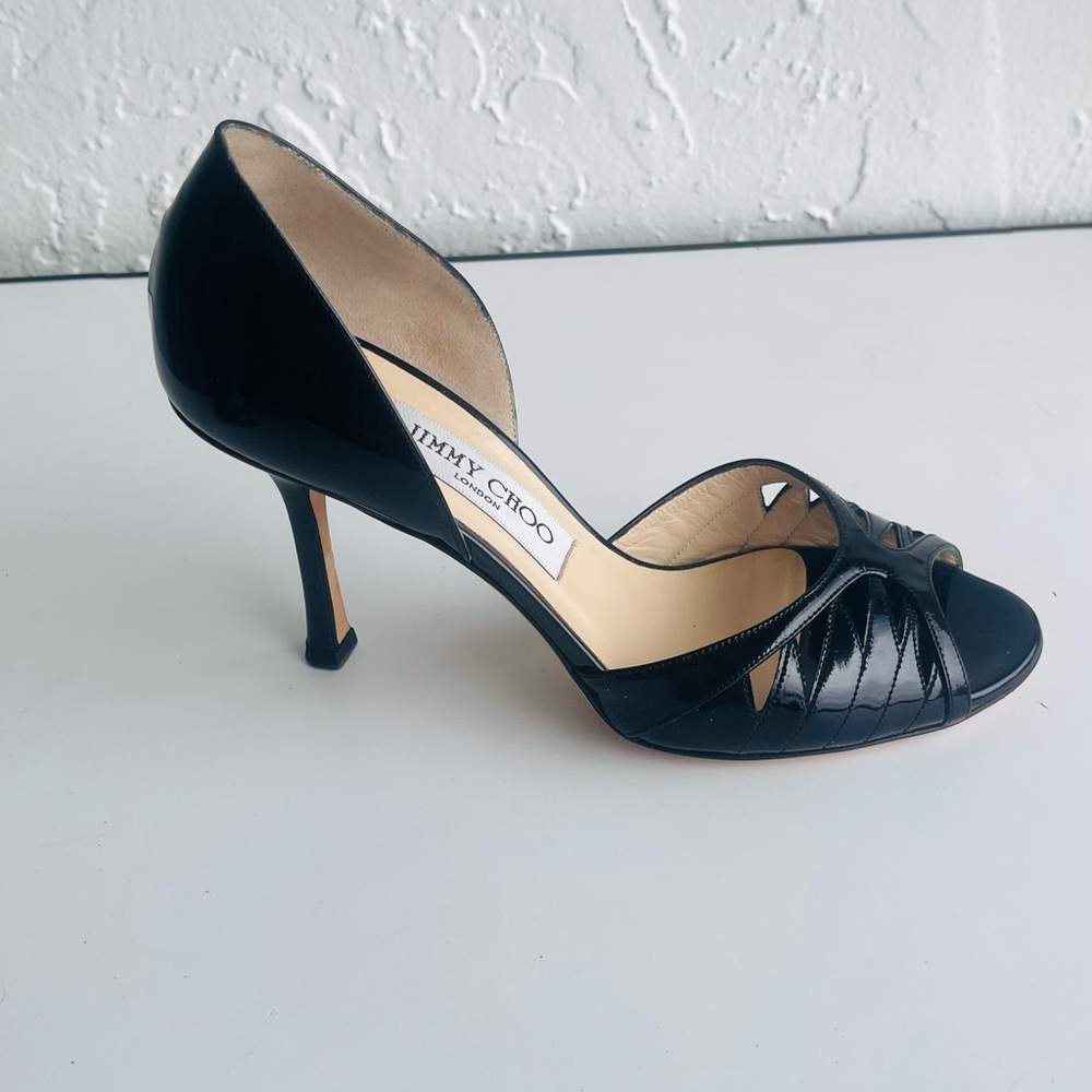 Jimmy Choo Black Patent Leather Women's Shoes - Picture 3 of 15
